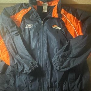 Reebok Denver Broncos NFL Zip up Jacket  windbreaker XL